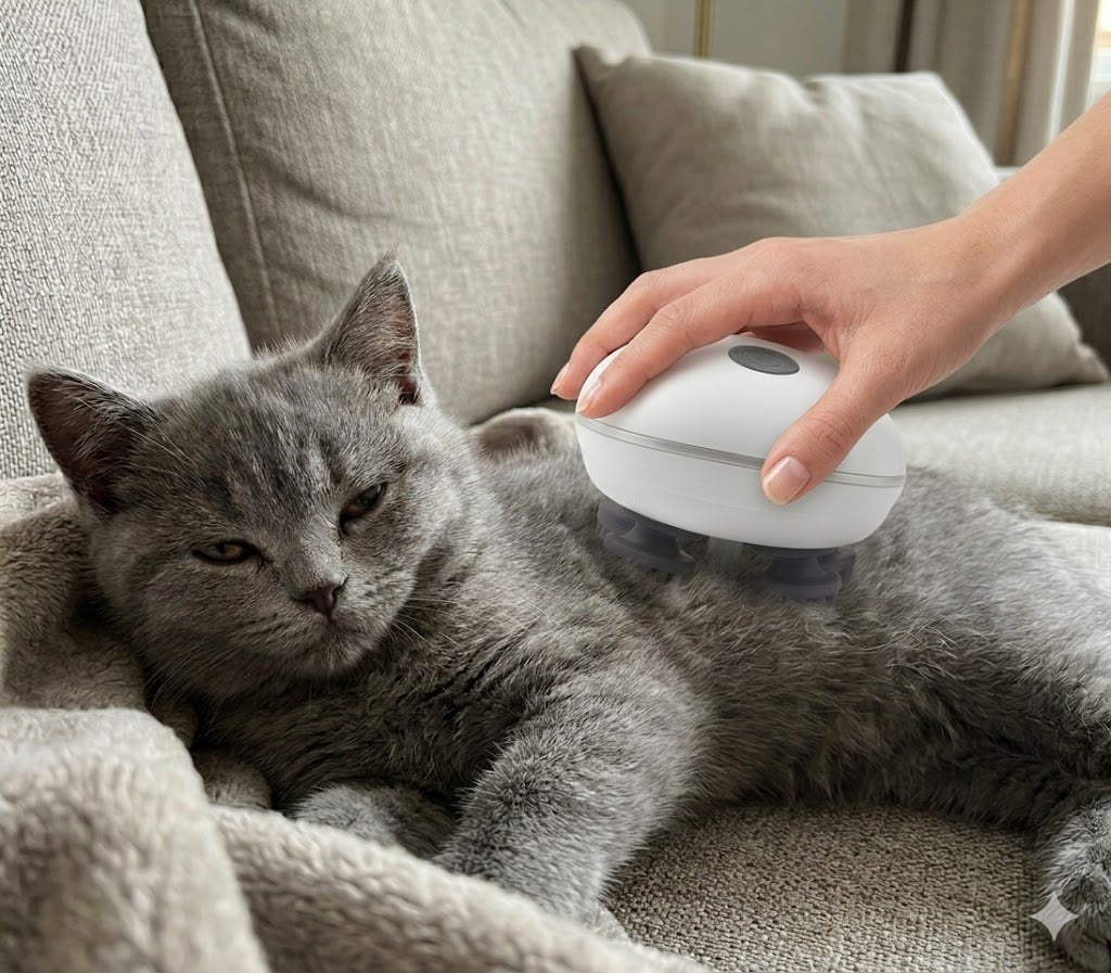 Masajeador Eléctrico para Gatos | Mimos, Ronroneos y Relax · Cattito