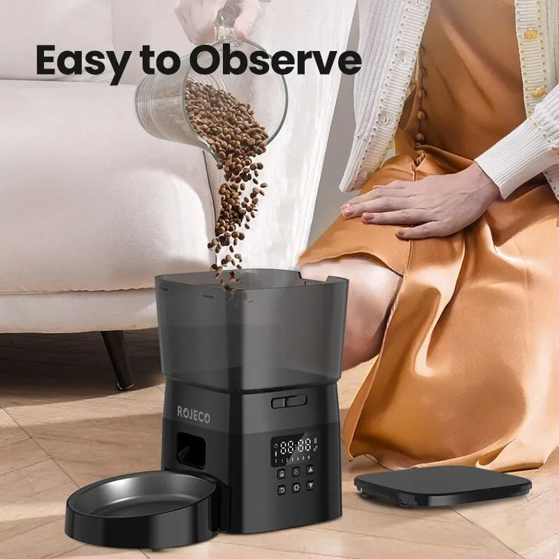 Dispensador Automático de Comida para Gatos | Programable con Pantalla LCD · Cattito