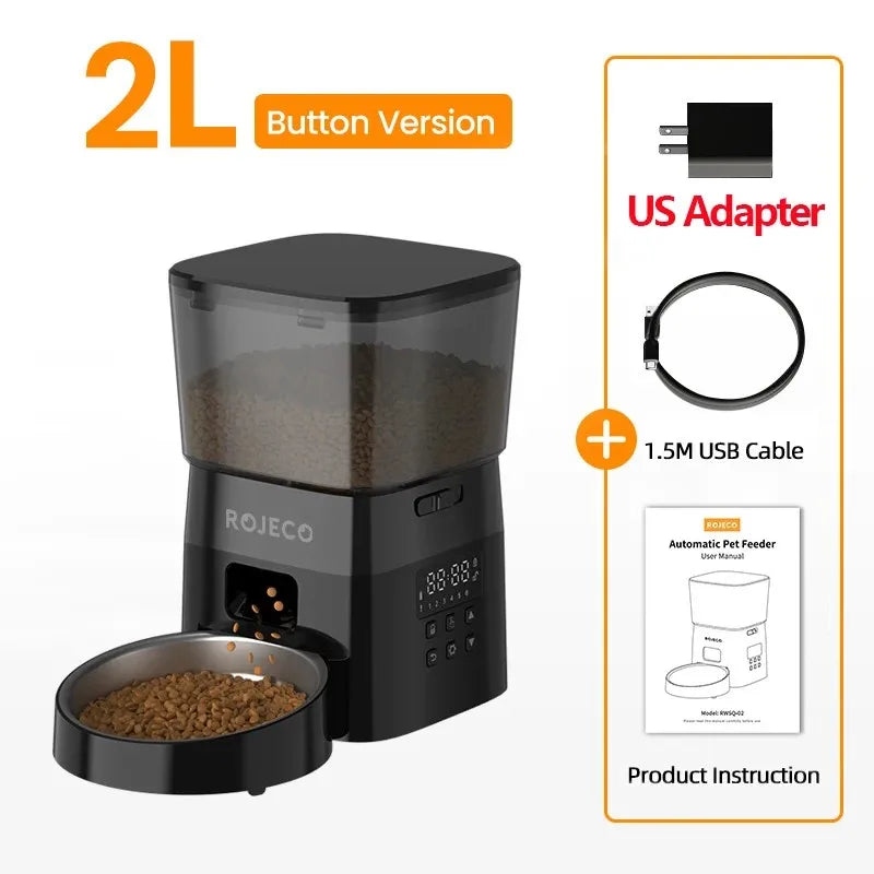Dispensador Automático de Comida para Gatos | Programable con Pantalla LCD · Cattito